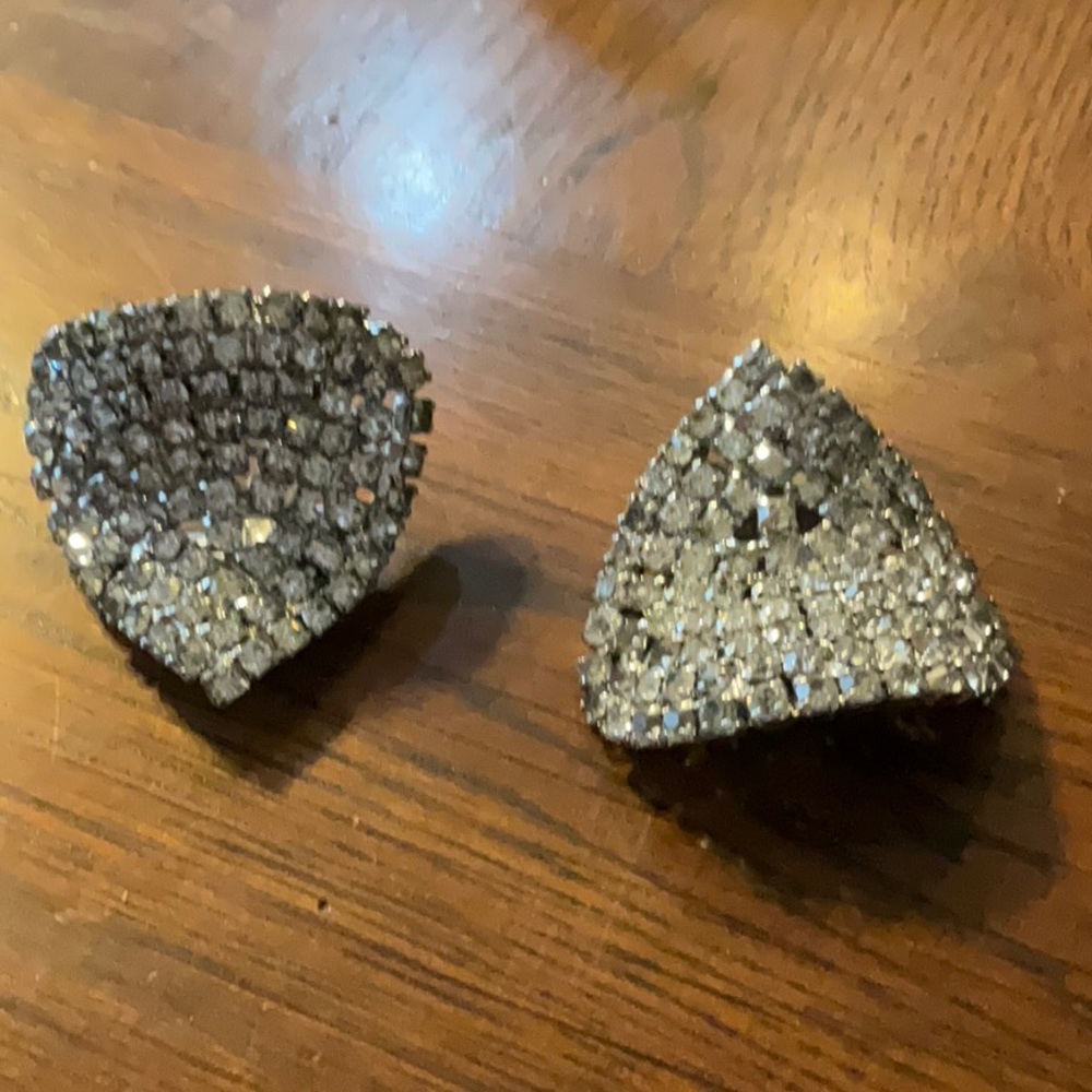 Vintage Musi Rhinestone Shoe Clips - Picture 1 of 9